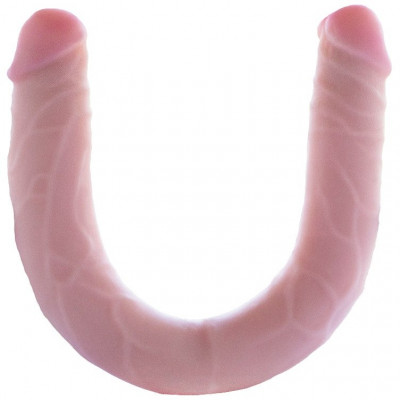 Двусторонний фаллоимитатор-реалистик с гибким каркасом Flex&Fix арт. 940500
