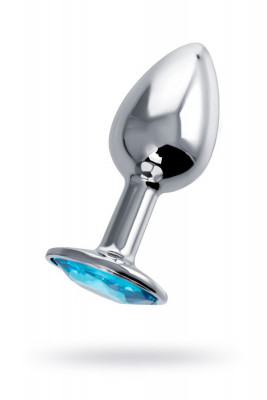 Анальная втулка с голубым стразом Штучки-дрючки арт. 690119