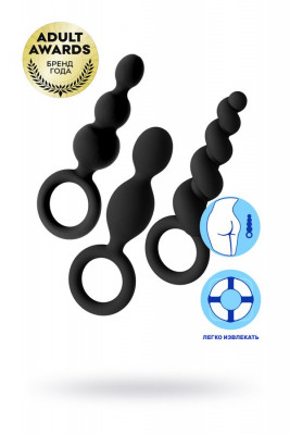 Набор анальных пробок с кольцами Satisfyer Plugs арт. J0756-AP