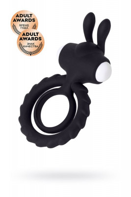 Эрекционное кольцо на пенис JOS BAD BUNNY, силикон, черный, 9 см арт. 782018