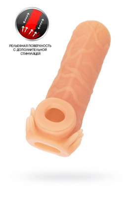 Насадка с усиками, с подхватом мошонки и открытой головкой KOKOS арт. NS 005-M