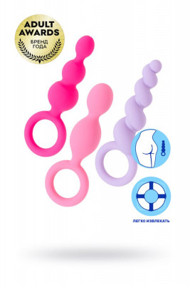 Комплект анальных стимуляторов Colored Satisfyer арт. EE73-775-0118