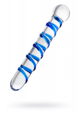 Фаллоимитатор ребристый из стекла Sexus Glass арт. 912101