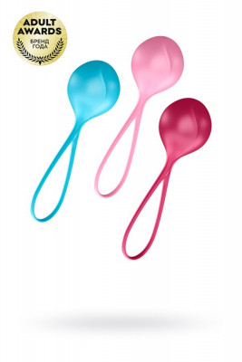 Набор одинарных вагинальных шариков на силиконовой сцепке Satisfyer Balls Single арт. J01512N