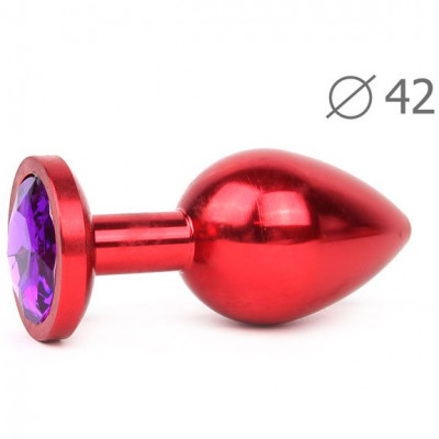 Анальная втулка со стразом Red Plug Large арт. RL-04
