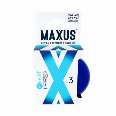 Рельефные презервативы в кейсе MAXUS G Spot, 3 шт арт. 0901-067