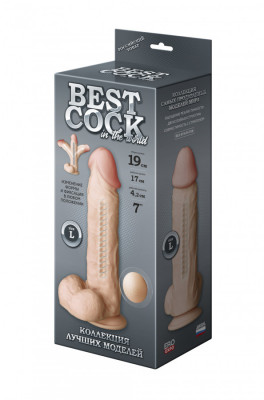 Фаллоимитатор неоскин F&F BEST COCK 7" на присоске, L 170 мм D 42 мм арт. 592304