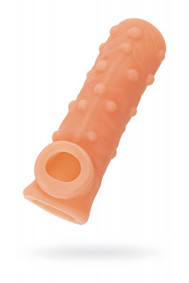 Насадка реалистик c пупырышками, с подхватом мошонки и открытой головкой KOKOS арт. NS 002-S
