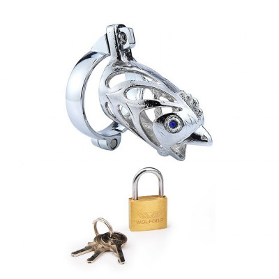 Насадка-пояс верности в виде серебристой головы петуха арт. NTB-80655