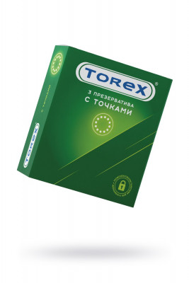 Презервативы с точками TOREX, 3 шт арт. 5307