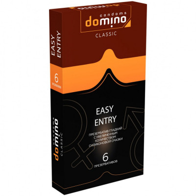 Презервативы DOMINO CLASSIC EASY ENTRY, 6 шт