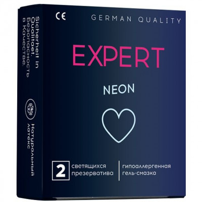 Презервативы СВЕТЯЩИЕСЯ EXPERT NEON, 2 шт арт. 401-0311
