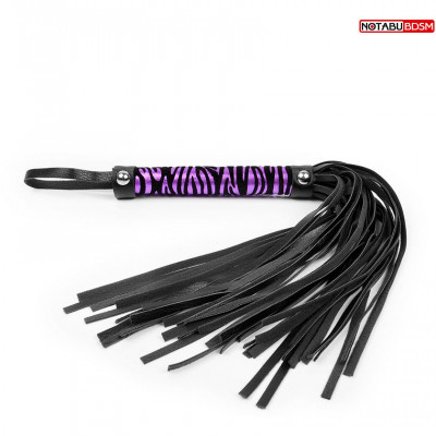 Плеть многохвостная с ручкой Зебра арт. NTB-80523