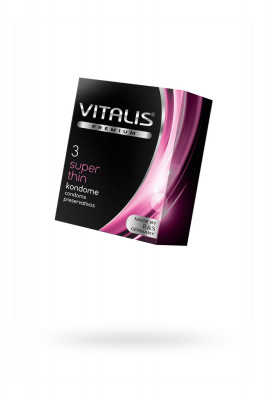 Презервативы ультратонкие VITALIS PREMIUM, 3 шт арт. 274