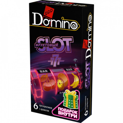Презервативы DOMINO PREMIUM ФРУКТОВЫЙ SLOT, 6 шт