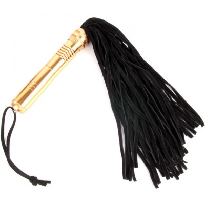 Изящная длинная плеть с золотой рукоятью арт. NTB-80460