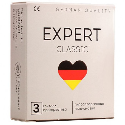 Презервативы Классические EXPERT CLASSIC, 3 шт
