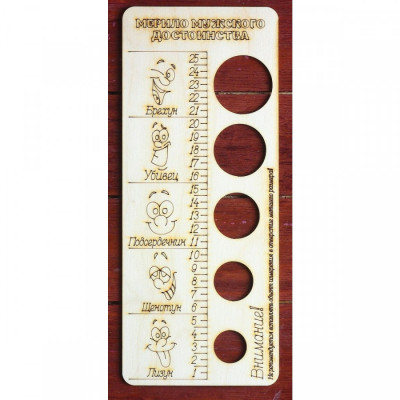 Линейка Мерило мужского достоинства арт. 2463742