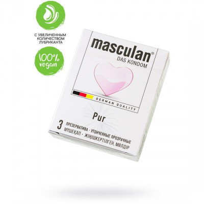 Презервативы утонченные masculan Pur, 3 шт арт. 323