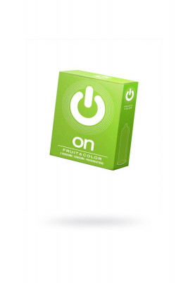 Презервативы цветные, ароматизированные ON Fruit & color, 3 шт