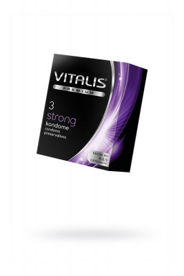 Презервативы сверхпрочные VITALIS PREMIUM strong, 3 шт арт. 273