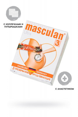 Продлевающие презервативы Masculan Ultra Long Pleasure Type 3, 3 шт