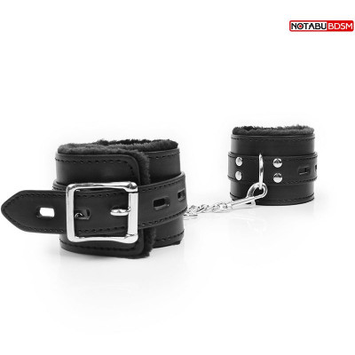 Оковы на ремешках с меховой подкладкой и цепочкой арт. NTB-80568