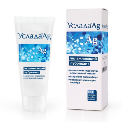 Лубрикант увлажняющий с серебром Услада Ag арт. LB-10013m