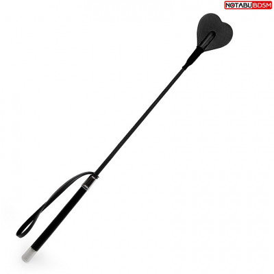 Стек с хлопушкой в виде сердечка с текстильной оплеткой на рукояти арт. NTB-80667