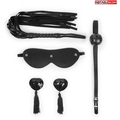 Набор аксессуаров для БДСМ-игр из 4 предметов арт. NTB-80610