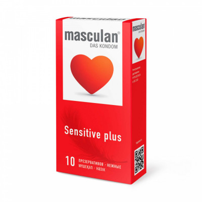 Презервативы нежные MASCULAN SENSITIVE PLUS, 10 шт арт. 304
