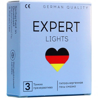 Презервативы Ультратонкие EXPERT LIGHTS, 3 шт арт. 201-0649