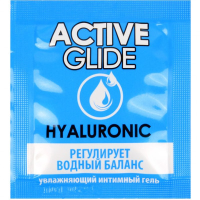 Увлажняющий интимный гель ACTIVE GLIDE HYALURONIC, саше арт. LB-29005t