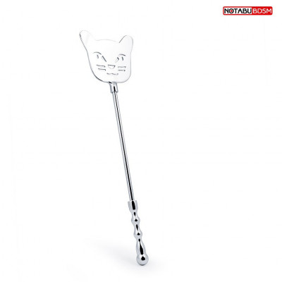 Стек с металлической ручкой и шлепком в виде морды кошечки арт. NTU-80625