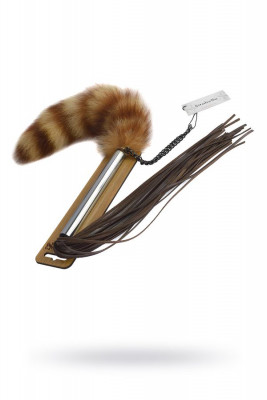 Плеть-щекоталка с натуральным хвостиком арт. 4214