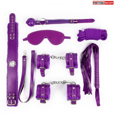 БДСМ-набор из 7 предметов с меховой подкладкой арт. NTB-80613
