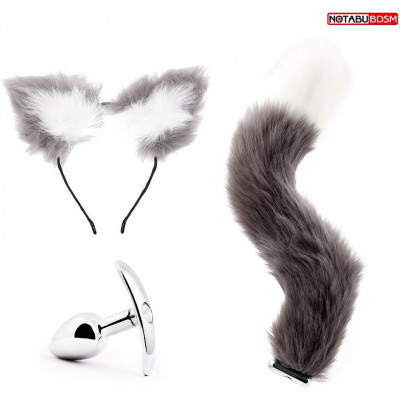 Набор из втулки со сменным хвостиком с ручкой и ободком-ушками в комплекте арт. NTB-80629