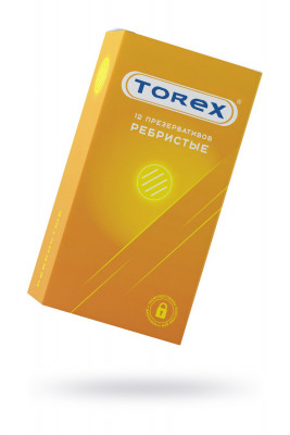Презервативы ребристые TOREX, 12 шт