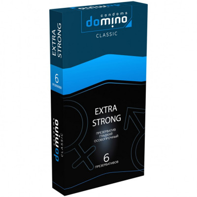 Особопрочные презервативы Domino Classic Extra Strong, 6 шт