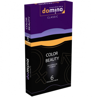Презервативы DOMINO CLASSIC COLOUR BEAUTY, 6 шт
