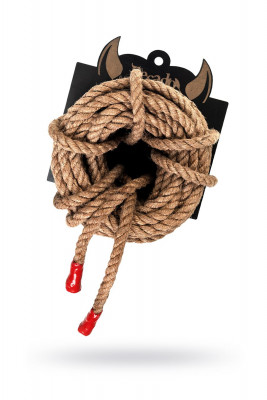 Натуральная джутовая веревка ручной работы Shibari Pecado BDSM арт. 06102-03