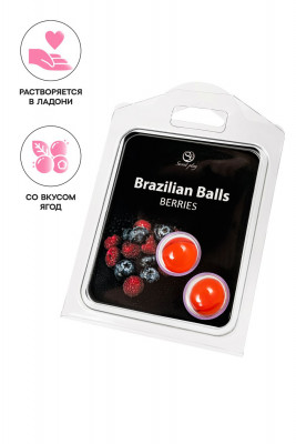 Массажное масло Secret Play Brazilian Balls, ягоды арт. 3385-5