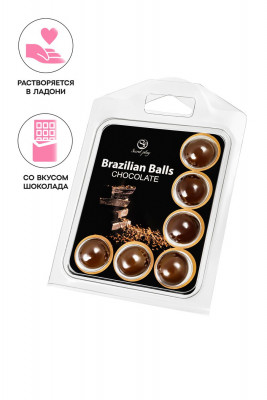 Массажное масло Secret Play Brazilian Balls, шоколад арт. 3386-1