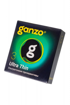 Презервативы Супертонкие Ganzo ULTRA THIN, 3 шт