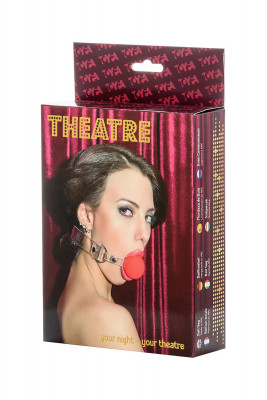 Кляп-шар TOYFA Theatre, силикон, красный арт. 708010