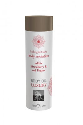 Съедобное масло для тела, Клубника & Красный перец арт. 67026