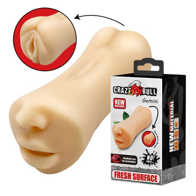 Ручной мастурбатор с двумя отверстиями Crazy Bull Gemini арт. BM-009215U