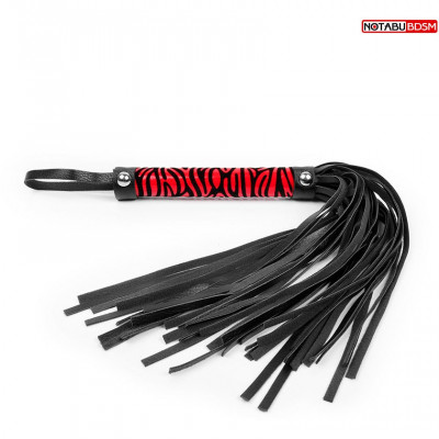 Плеть многохвостная с ручкой Зебра арт. NTB-80522