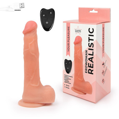 Вибратор-реалистик с функцией возвратно-поступательных движений Erowoman Realistic арт. ER-30075