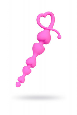 Анальная цепочка из постепенно увеличивающихся в диаметре сердечек Eromantica арт. 211303